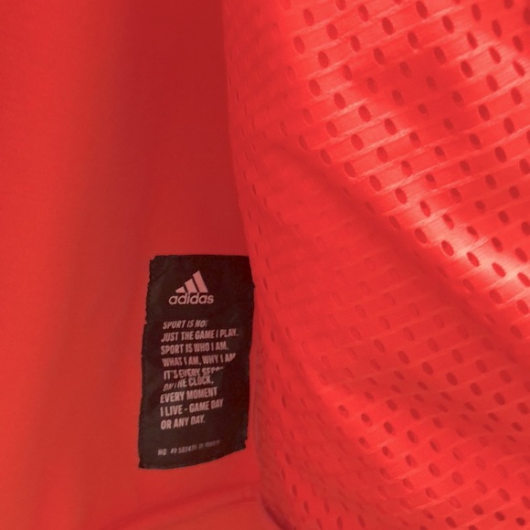 Adidas Z.N.E. Cotton Blend Orange Hoodie SZ SM - Picture 10 of 14